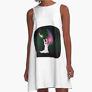 Glowing Slugcat Rain World A Line Dress