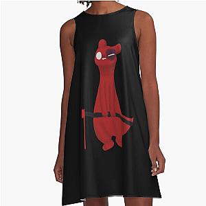 Cute game character Rain world fanart A-Line Dress