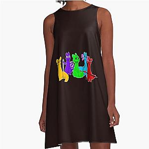 Rain World Characters A-Line Dress