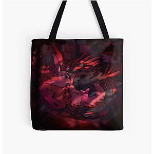 Rain World Hunter Red Lizard All Over Print Tote Bag