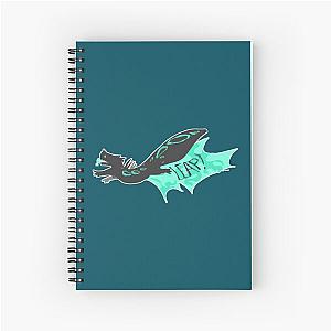 cyan lizard world Spiral Notebook