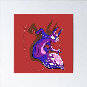 Rain World Slugcat Spearmaster Poster