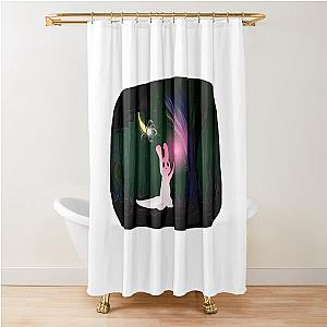 Glowing Slugcat Rain World Shower Curtain