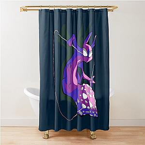 Rain World Slugcat Spearmaster Shower Curtain