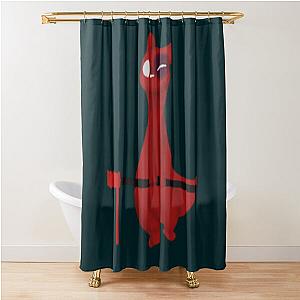 Cute game character Artificer from Rain World fanart Shower Curtain