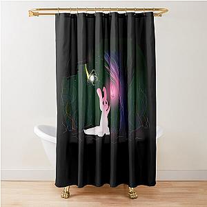 Glowing Slugcat Rain Shower Curtain