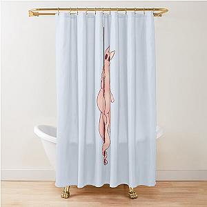 Rain World Slug Cat Shower Curtain