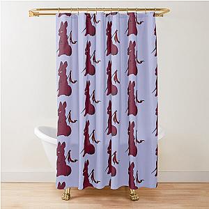 The Artificer Rain World Slugcat Unmasked Shower Curtain