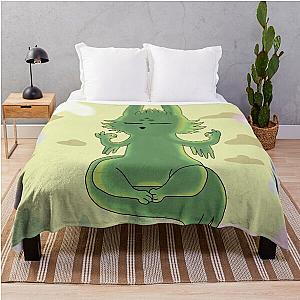 Calm Rain Slugcat World Throw Blanket