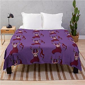 The Artificer Rain World Slugcat Masked Throw Blanket