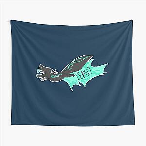 cyan lizard rain world Tapestry