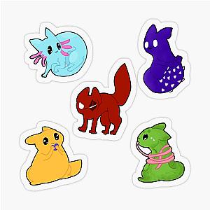Rain World Downpour Slugcats Transparent Sticker