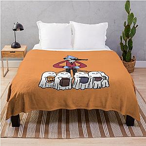 Trick or Treat Mordecai Regular Show Throw Blanket
