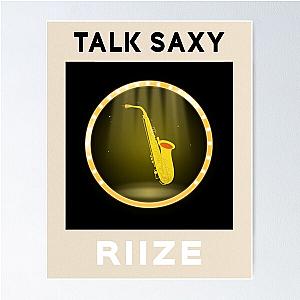 RIIZE Talk Saxy Minimalist Design Poster