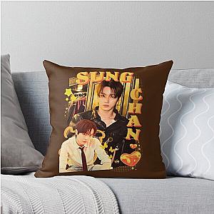 Riize Sungchan Yellow Collage Design Throw Pillow