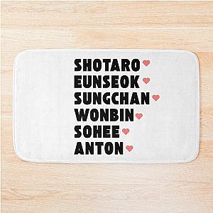 RIIZE with Member Names Kpop Group Design Bath Mat