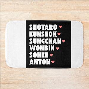 RIIZE Kpop Group Design BLACK Bath Mat
