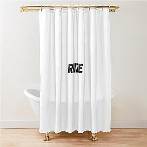RIZE Rise and Realize K-pop Group Logo Shower Curtain