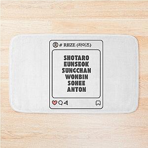 RIIZE (Rize) with member names Post K-pop group design Bath Mat