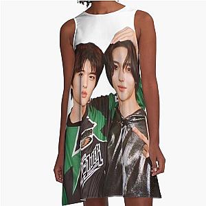 Black Riize Talk Saxy A-Line Dress