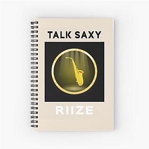 RIIZE Talk Saxy Design Minimalist Spiral Notebook