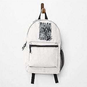 RIIZE Collage: bold Black and white art backpack
