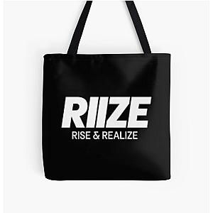 RIIZE and realize kpop group logo All Over Print Tote Bag