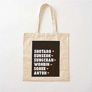 RIIZE with Kpop Group Design BLACK Cotton Tote Bag