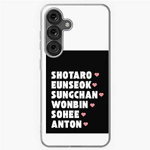 RIIZE with Member Names Kpop Group Design Black Samsung Galaxy Soft Case