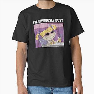 Rugrats Angelica I'm Busy Distressed Panel Classic T-Shirt