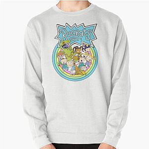 Rugrats Rainbow Circle Group Retro Pullover Sweatshirt