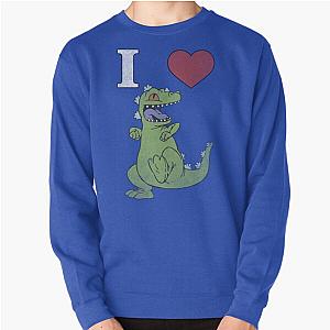 Rugrats I Love Reptar Distressed Heart Sweatshirt