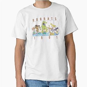 Rugrats 1991 Group Shot Panel Logo Classic T-Shirts