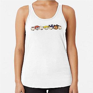 Rugrats character headshots line up racerback tank top