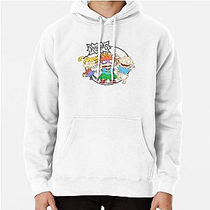 Rugrats Chuckie Tommy and Angelica Logo Pullover Hoodie