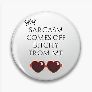 Eric Bernis Santa Clarita Diet Sorry Sarcasm Comes Off Bitchy Me red heart glasses Pin