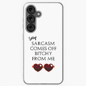 Eric Bernis Santa Clarita Diet Sorry Sarcasm Comes Off From Me red heart glasses Samsung Galaxy Soft Case