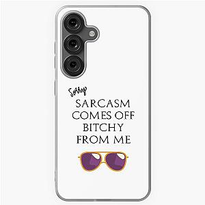 Eric Bernis Santa Clarita Diet Sorry Sarcasm Comes Off Bitchy From Me purple glasses Samsung Galaxy Soft Case