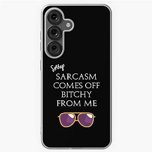 Eric Bernis Santa Clarita Diet - Sorry Sarcasm Comes Off as Bitchy from Me - Purple Glasses - White Samsung Galaxy Soft Case