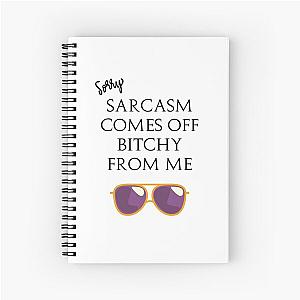 Eric Bernis Santa Clarita Diet - Sorry Me Sarcasm Comes Off Bitchy - purple Spiral Notebook