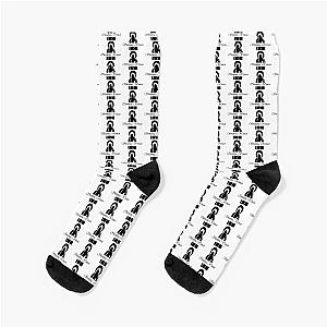 Shrinking Woman Black Socks