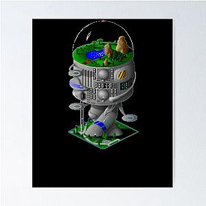 Simcity 2000 - Arcology The Future Maxis City Builder Simulation Retro PC Design Poster