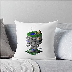 Simcity 2000 - Arcology Building - Maxis City Builder Simulation Retro PC Gamer Design Throw Pillow