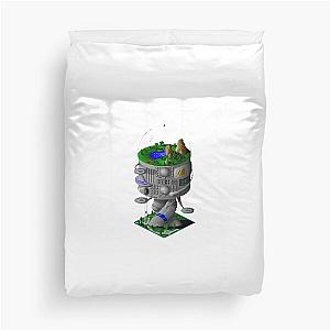 Simcity 2000 - Arcology Building - Maxis City Builder Simulation Retro Gamer Design Duvet Cover