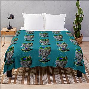 SimCity 2000 Arcology Building Maxis City Builder Simulation Retro PC Gamer Design T Shirt Throw Blanket