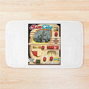 Simcity 1.0 1989 Box Art Maxis City Builder Simulation Retro PC Gamer Design Bath Mat