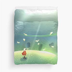 A lonely moth wanders in the daylight prairie (Day version) Sky Children of the Light Duvet Cover