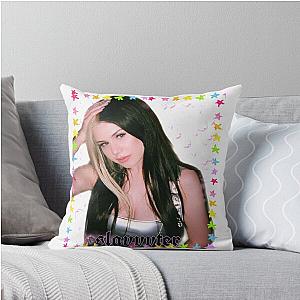 Slayyyter Rainbow Stars And Pink Butterflies Throw Pillow