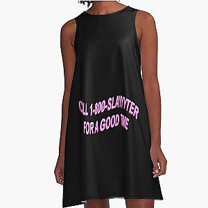 Pink Slayers Chain A-Line Dress
