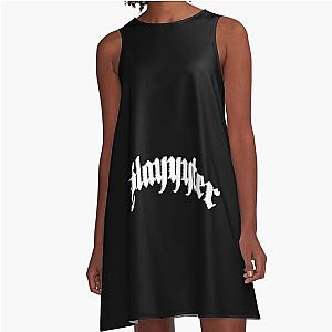 Pink Slayter Chain A-Line Dress